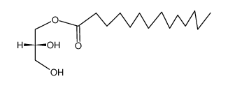 (-)-D-Glycerol 1-myristate Structure