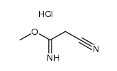 methyl 2-cyanoacetimidate hydrochloride Structure