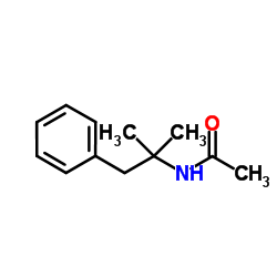 N-(1,1-Dimethyl-2-phenylethyl)acetamid结构式