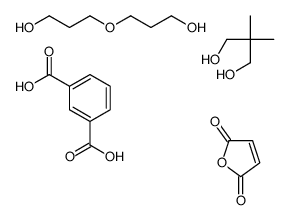 1,3-苯二羧酸与2,2-二甲基-1,3-丙二醇、2,5-呋喃二酮和氧代双[丙醇]的聚合物结构式