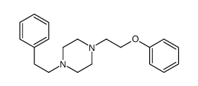 1-(2-phenoxyethyl)-4-(2-phenylethyl)piperazine结构式