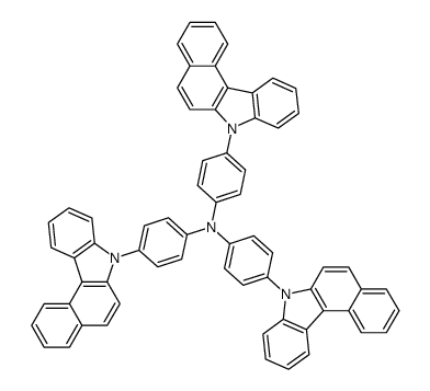 4,4',4''-tris(N-benzo[c]carbazolyl)triphenylamine Structure