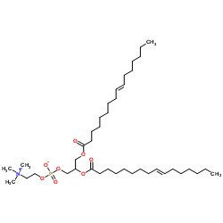 1,2-二棕榈酸酯-sn-甘油-3-磷酸胆碱结构式