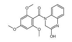 4-(2,4,6-trimethoxybenzoyl)-1,3-dihydroquinoxalin-2-one结构式
