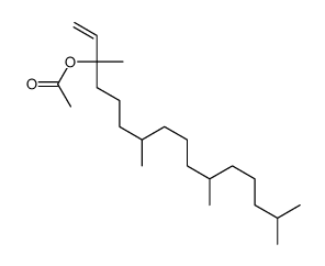 1,5,9,13-tetramethyl-1-vinyltetradecyl acetate structure