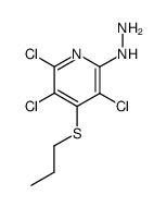 2,3,5-trichloro-6-hydrazino-4-propylsulfanyl-pyridine Structure