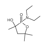 2-diethylamino-2-oxo-3,5,5-trimethyl-1,2-oxa-3-phosphoranol结构式