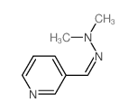 N-methyl-N-(pyridin-3-ylmethylideneamino)methanamine结构式