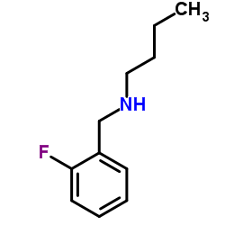 N-(2-氟苄基)-1-丁基胺结构式