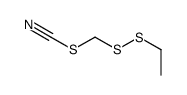 (ethyldisulfanyl)methyl thiocyanate Structure