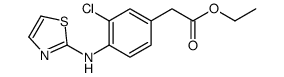 ethyl 2-[3-chloro-4-(1,3-thiazol-2-ylamino)phenyl]acetate Structure