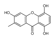 1,4,6-trihydroxy-7-methylxanthen-9-one结构式