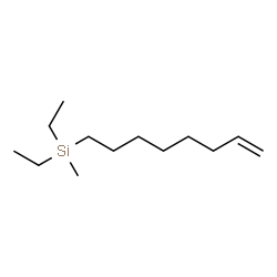 Silane, diethylmethyl-7-octenyl-结构式