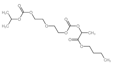butyl 2-[2-(2-propan-2-yloxycarbonyloxyethoxy)ethoxycarbonyloxy]propanoate结构式