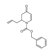 benzyl 2-allyl-3,4-dihydro-4-oxopyridine-1(2H)-carboxylate结构式
