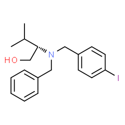 (S)-2-(N-(4-IODOBENZYL)-N-BENZYLAMINO)-3-METHYLBUTAN-1-OL Structure