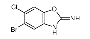5-Bromo-6-chloro-2-benzoxazolamine Structure
