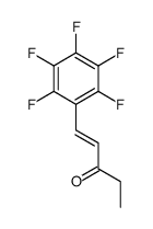 1-(2,3,4,5,6-pentafluorophenyl)pent-1-en-3-one Structure