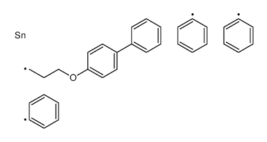 triphenyl-[3-(4-phenylphenoxy)propyl]stannane Structure