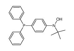 N-(tert-butyl)-N-(4-(diphenylphosphanyl)phenyl)hydroxylamine Structure