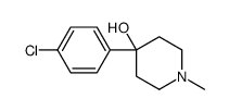 4-(4-chlorophenyl)-1-methylpiperidin-4-ol结构式