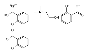 magnesium,2-carboxyphenolate,2-hydroxyethyl(trimethyl)azanium,2-oxidobenzoate Structure