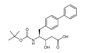 Boc-(3s,4s)-4-氨基-3-羟基-5-(4-苯基)苯基戊酸结构式