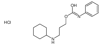 cyclohexyl-[3-(phenylcarbamoyloxy)propyl]azanium,chloride Structure