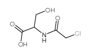 氯乙酰基-DL-丝氨酸结构式