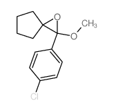 1-Oxaspiro[2.4]heptane,2-(4-chlorophenyl)-2-methoxy- Structure