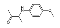 3-((4-methoxyphenyl)amino)butan-2-one Structure