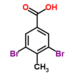 3,5-二溴-4-甲基苯甲酸结构式