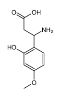 3-氨基-3-(2-羟基-4-甲氧基苯基)-丙酸结构式