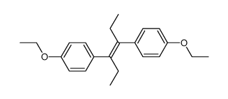 (E)-4,4'-(hex-3-ene-3,4-diyl)bis(ethoxybenzene)结构式