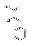 2-chloro-3-phenylprop-2-enoic acid Structure