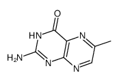 2-氨基-6-甲基蝶啶-4(3H)-酮结构式