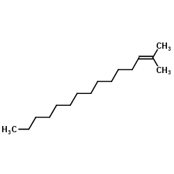 2-Methyl-2-pentadecene Structure
