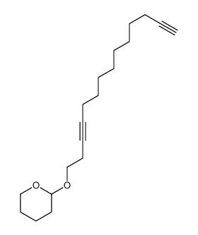 Tetrahydro-2-[(3,13-tetradecadiynyl)oxy]-2H-pyran结构式