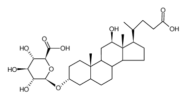 (3a,5b,12a)-23-carboxy-12-hydroxy-24-norcholan-3-yl b-D-glucopyranosiduronic acid picture