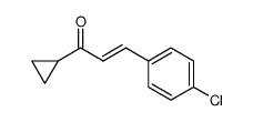 1-cyclopropyl-3-(p-chlorophenyl)prop-2-en-1-one结构式