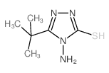 4-氨基-5-叔丁基-4H-1,2,4-噻唑-3-硫醇结构式