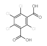 2,4,5,6-tetrachlorobenzene-1,3-dicarboxylic acid Structure