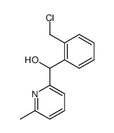 (2-(chloromethyl)phenyl)(6-methylpyridin-2-yl)methanol Structure