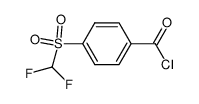 4-((difluoromethyl)sulfonyl)benzoyl chloride Structure