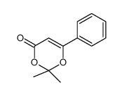 2,2-dimethyl-6-phenyl-1,3-dioxin-4-one Structure