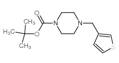 4-(3-噻吩甲基)-1-哌嗪羧酸叔丁酯结构式