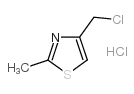 4-氯甲基-2-甲基噻唑盐酸盐结构式