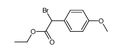 ethyl 2-bromo-2-(4-methoxyphenyl)acetate结构式