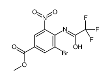 methyl 3-bromo-5-nitro-4-[(2,2,2-trifluoroacetyl)amino]benzoate Structure