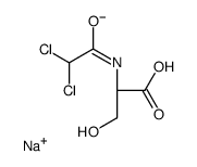 N-二氯乙酰基-L-丝氨酸钠盐结构式